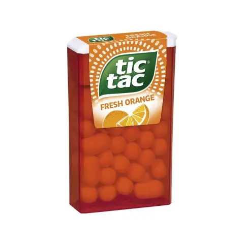 TIC TAC TITAN Frische Bonbons mit Orangengeschmack, 18 g
