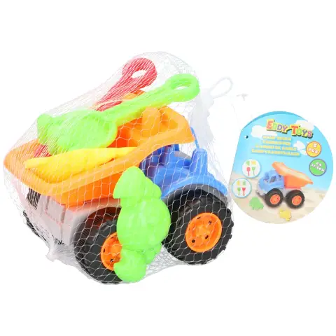 Sand truck toys set 5pcs 19,5cm PP
