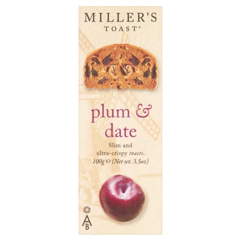 Miller's Plum & Date Toasts 100g
