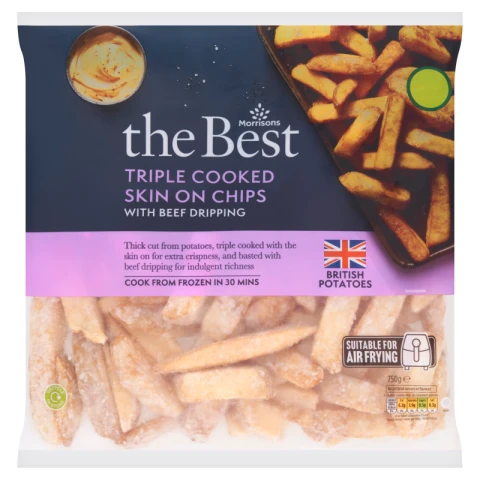Morrisons The Best Triple Cooked Beef Dripping Chips 750g