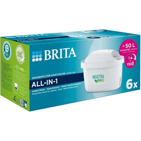 Maxtra Pro All-in-1 Water Filter Cartridge 6 pcs, each Filter Capacity Up to 150L