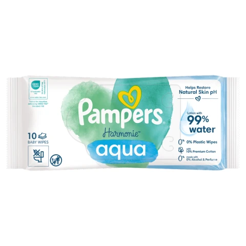 Pampers Harmonie 48 Aqua Baby Wipes