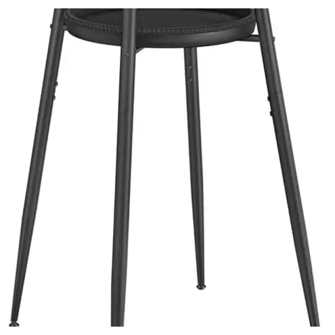 VASAGLE EKHO Collectie - Bartafel, hoge ronde tafel met opbergruimte