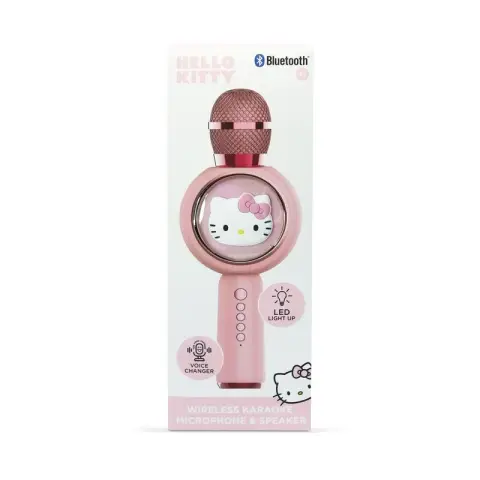 Hello Kitty - Knallend Led-licht - draadloze karaokemicrofoon