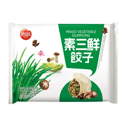 synear mixed vegetable dumpling 500g 思念素三鲜饺子500g