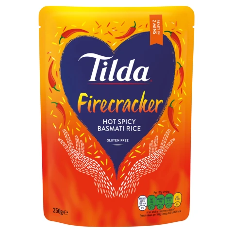 Tilda Steamed Basmati Rice Firecracker 250g