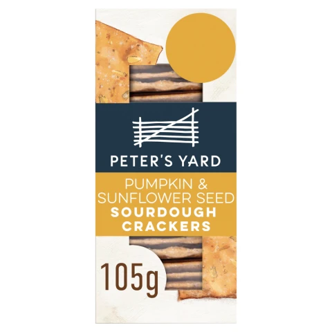 Peter's Yard Pumpkin & Sunflower Seed Sourdough Crackers 105g