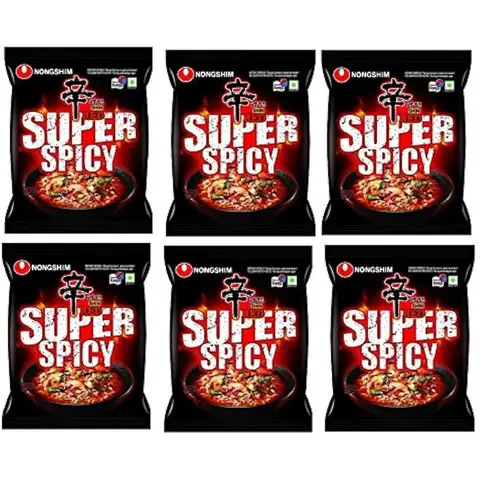 Nongshim Instant Noedels Shin Red Super Spicy  6 X 120g Super Pittige Rode Peper