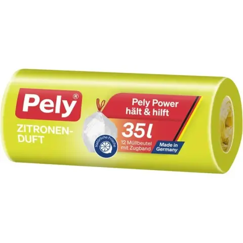 Pely Zugband-Beutel Zitrone-Duft 35l
