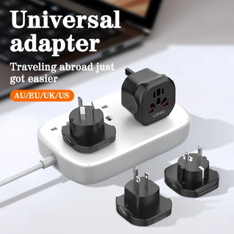 LDNIO Universal Travel Adapter US|EU|UK|CN|AU - 100-250V, 50-60Hz 10A/2500W