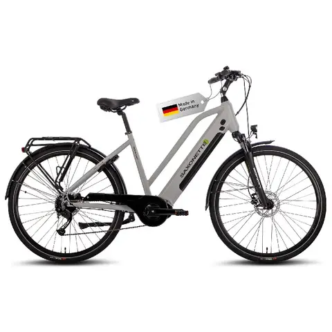 Saxonette 28" E-Bike mit 70NM Mittelmotor, 36V 11,4Ah Akku, 120KM Reichweite, 9-Gang für alle RH50CM