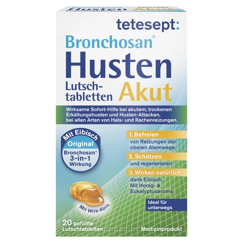 Tetesept Bronchosan Husten Akut Lutschtabletten 20 Stück