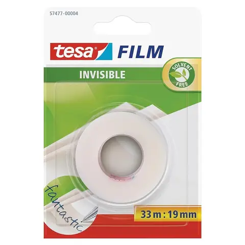 Tesa Tesafilm® Invisible, 1 Roll, Blister 33mx19mm