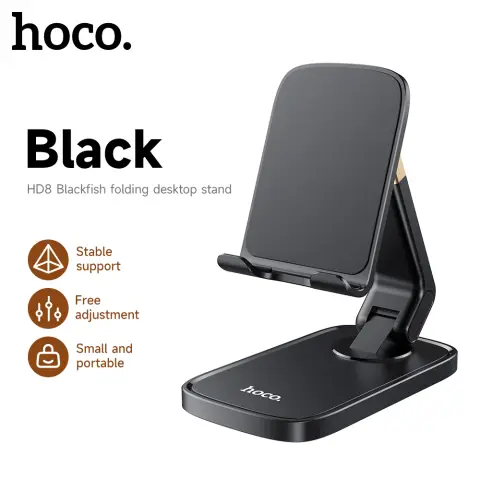 HOCO HD8 Blackfish Adjustable Stand – Black
