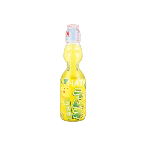 HATA Yuzu Ramune Carbonated Drink 200ml 哈达波子水 柚子味 200ml