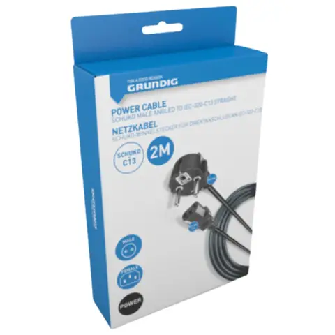 Grundig Cable Power Schuko-C13 2M BLK C13