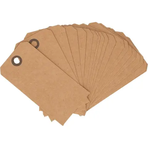 Namensschild Beschilderung - Beschreibbar - 7x4 cm - Packung mit 20