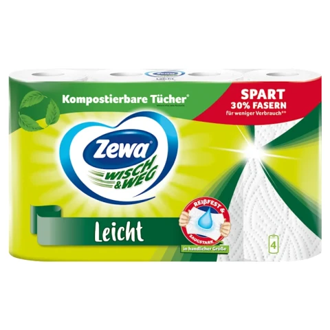 Zewa Küchenrolle Wisch & Weg Leicht 4 x 48 Bl