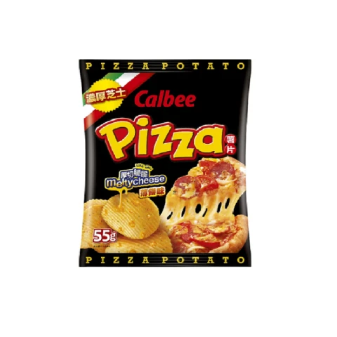 Calbee Potato Chips - Melty Cheese Pizza Flavour 55g CALBEE披萨薯片 55克