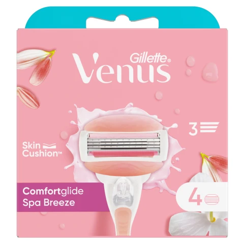 Gillette Venus 4 ComfortGlide Spa Breeze Blades