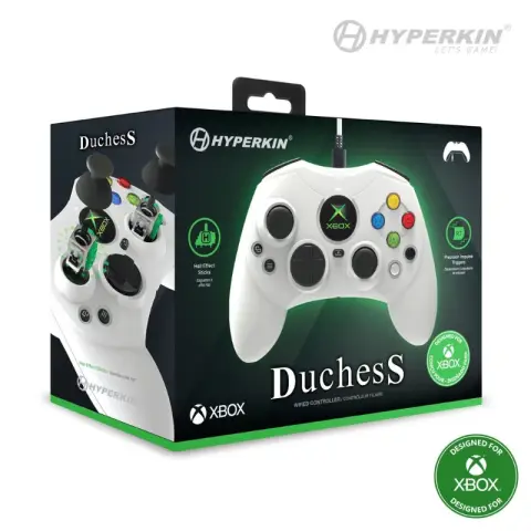 Hyperkin - DuchesS - wired controller voor Xbox Series X|S / 1 / Win11|10 (wit)