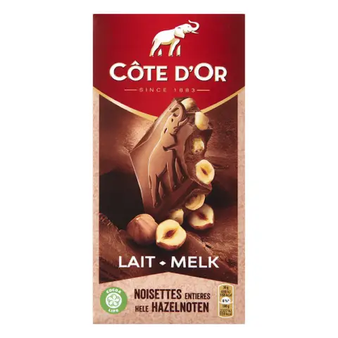 Cote D'Or Milk with Whole Nuts 180g