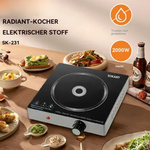 SK - 231 Multifunktionelle Elektro - Hot - Pot - Kochplatte, 2000 W