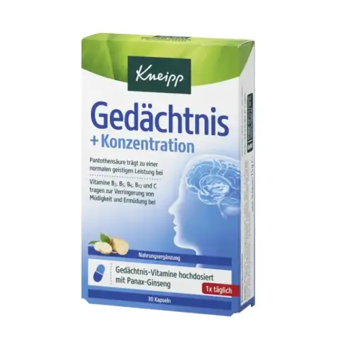 Kneipp Gedächtnis + Konzentration Kapseln
