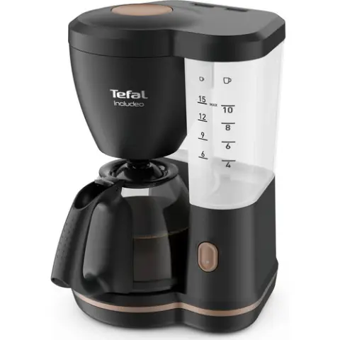 Tefal Includeo koffiezetter zwart oploskoffie