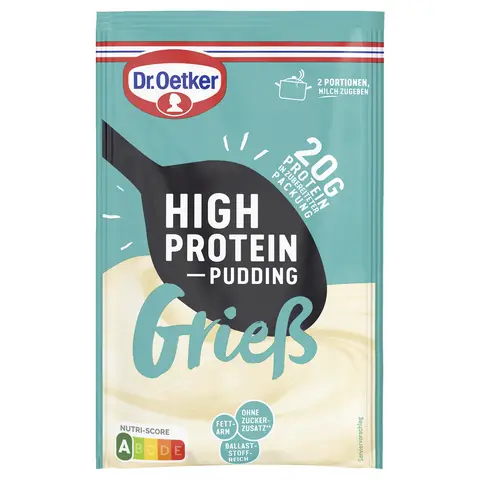 Dr. Oetker High Protein Pudding-Pulver Grieß 65g