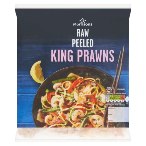 Morrisons Raw Peeled King Prawns 200g