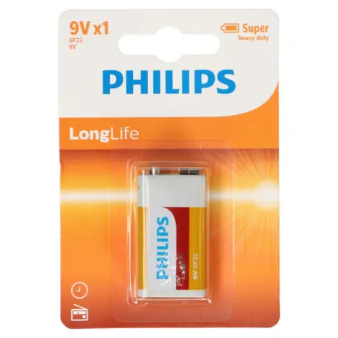 Philips Batterij (1) 6F22/9V