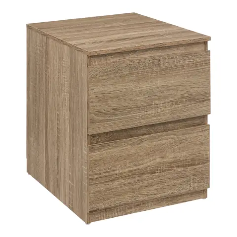 Table de chevet avec 2 tiroirs Dolo naturel