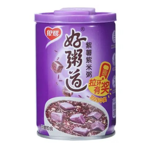 Yinlu Mixed Congee - Purple Sweet Potato & Purple Glutinous Rice 280g 银鹭好粥道紫薯紫米粥 280g