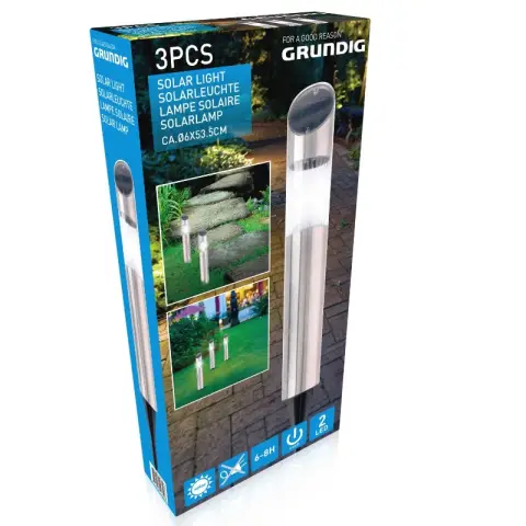 Solarleuchte 3er LED