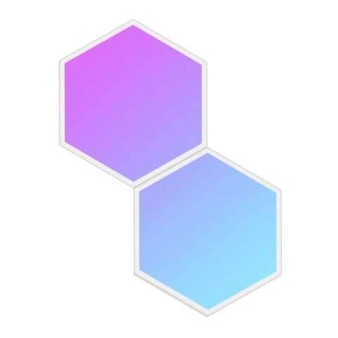 Govee Glide Hexagon Light Panel Erweiterungspaket (2er-Pack, inkl. Kabel, für H6061)