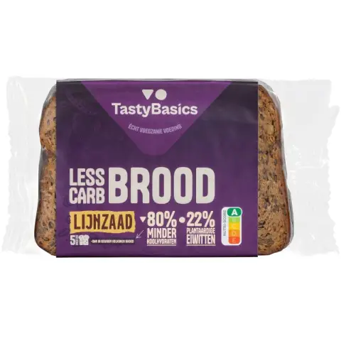 TastyBasics Bread Linseed 5 pieces