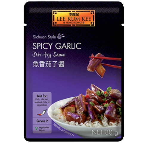 LKK SPICY GARLIC STIRE FRY SAUCE 80g 李錦記鱼香茄子酱 80g