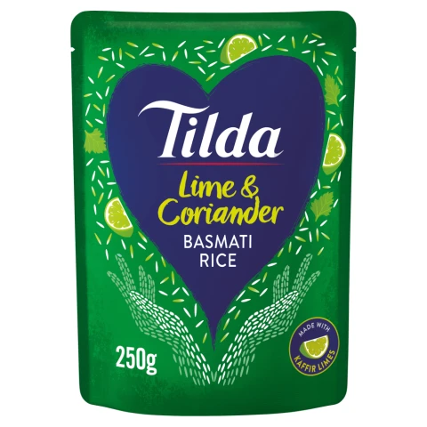 Tilda Microwave Lime and Coriander Basmati Rice 250g