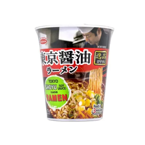 Acecook Ippin Instant Ramen Cup Tokyo Shoyu Flavour 73g 逸品酱油杯面 73克