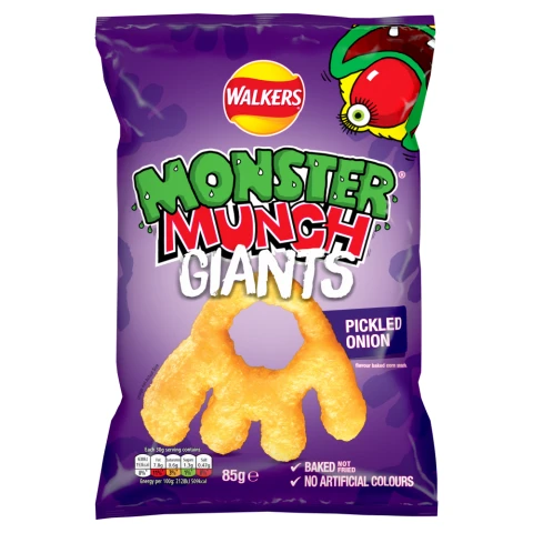 Walkers Monster Munch Giants Pickled Onion 85g