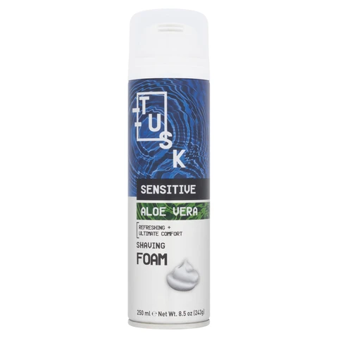 Tusk Sensitive Aloe Vera Shaving Foam 250ml