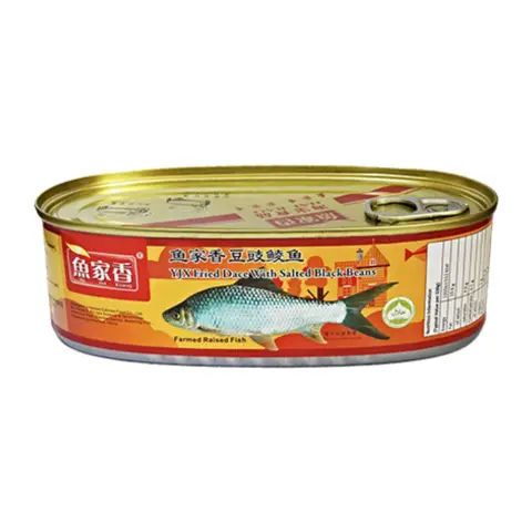 YJX Fried Dace with Black Bean 魚家香豆豉鯪魚184g