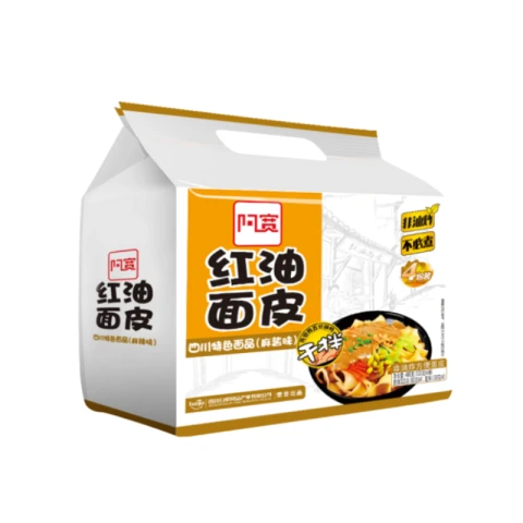 Baijia Nouilles Foon White Family sauce sésame huile rouge 120g*4