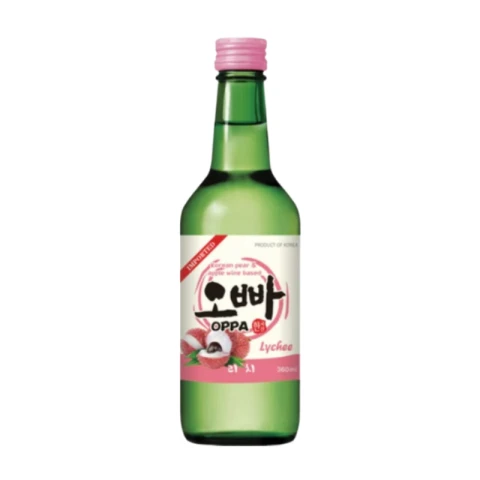 Oppa Soju Lychee flavour 360ml