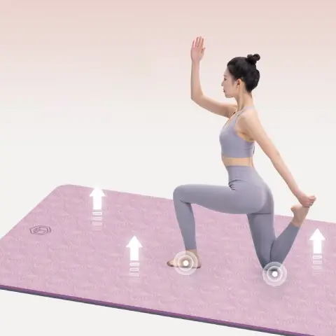 J.Zao Yoga Matte - Fitnessmatte - Extra Breit und Lang - Schallgedämpft - 8mm Dicke - Lila - 185*85 cm