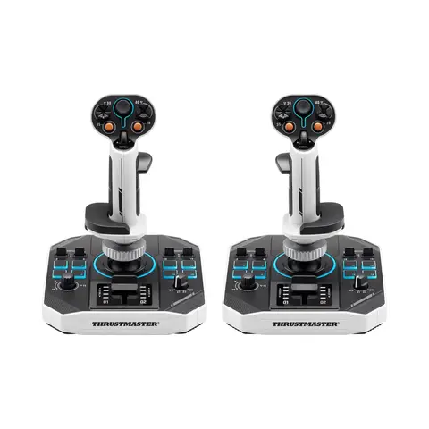 Thrustmaster Sol-R 2 HOSAS Space Sim Duo Zwart, Wit USB Flightstick Analoog/digitaal PC