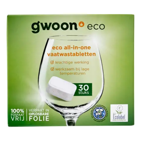G'woon Eco All-in-One Geschirrspültabs 30 Stück