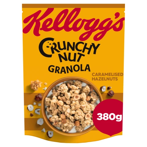 Kellogg's Crunchy Nut Caramelised Hazelnut Breakfast Granola 380g