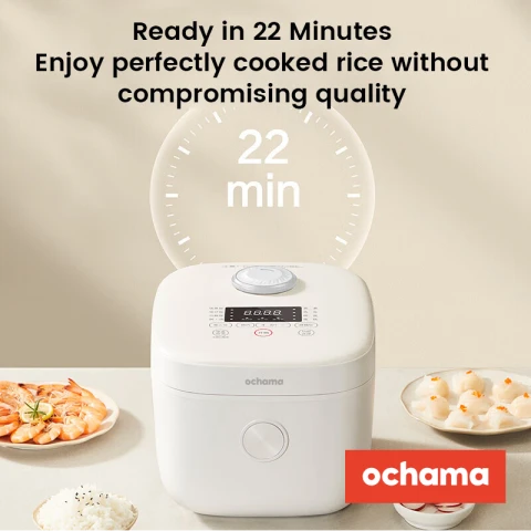 ochama 4L Electric Rice Cooker - Smart Multi-Function, Quick Cook, Home Use, 3-4 People - Non-  Stick Pot, Precise Cooking, Thickened Inner Pot